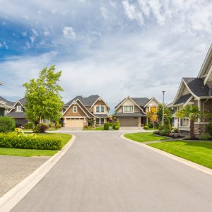  Kansas City neighborhood with beautiful green artificial lawns 