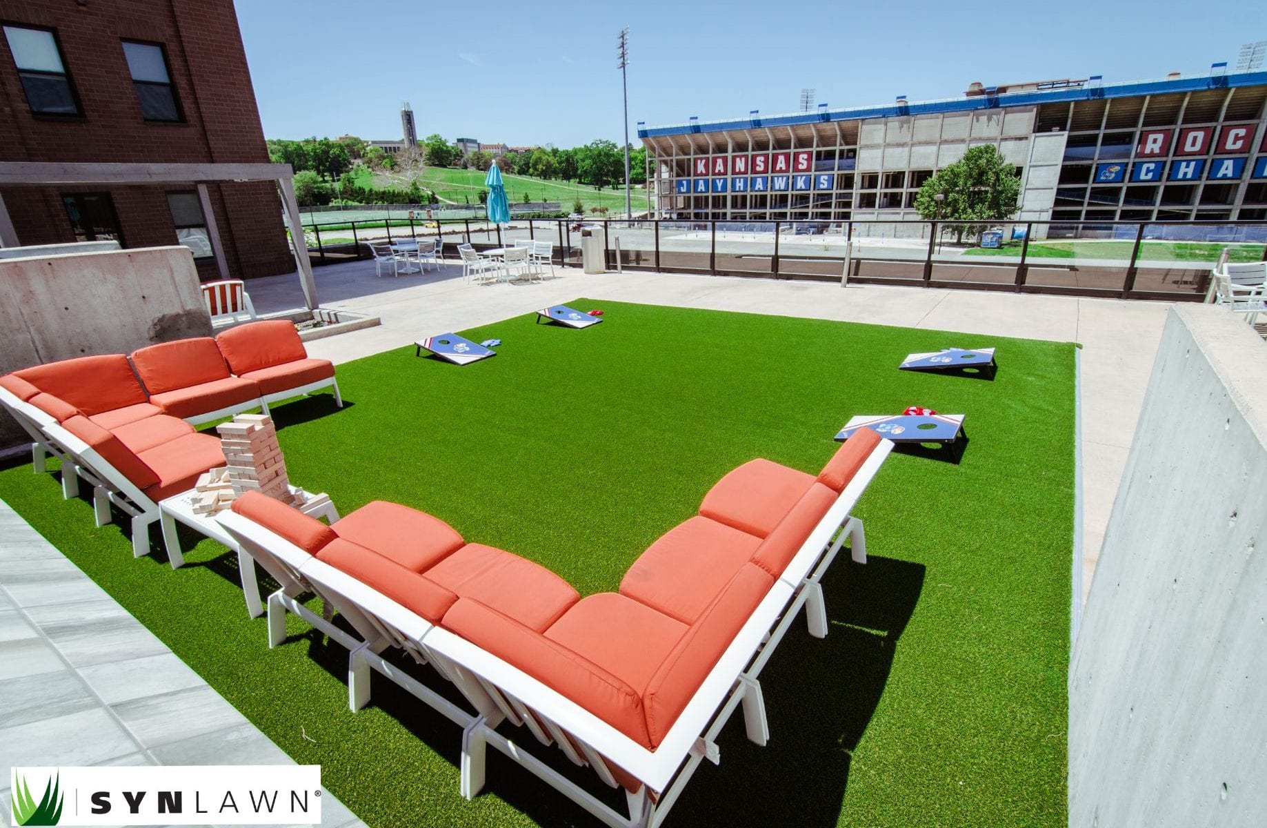 Commercial artificial grass