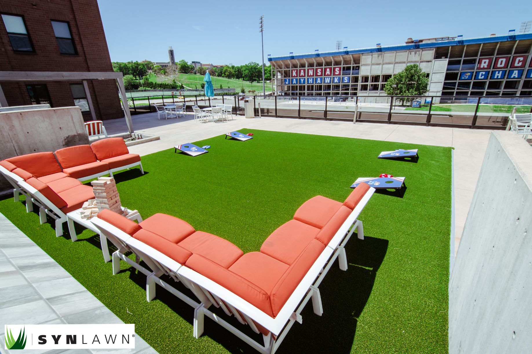 Commercial artificial grass