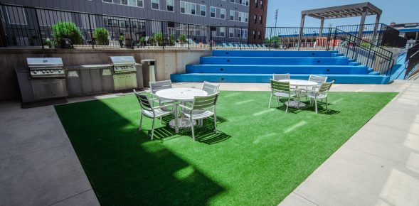 Copy of 38 Commercial artificial grass apartment complex