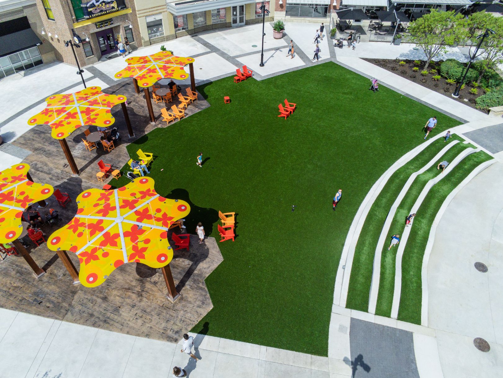 artificial grass lawn park