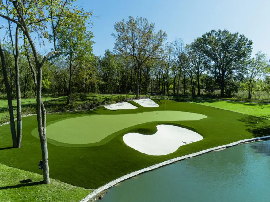 Putting green installed by SYNLawn