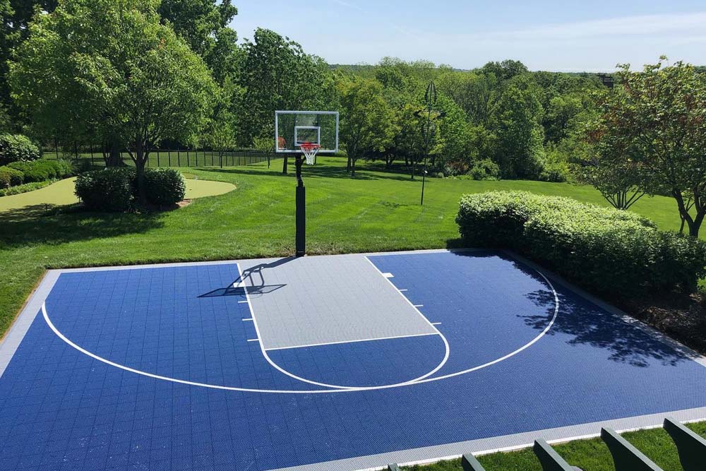 Sport court installed by SYNLawn