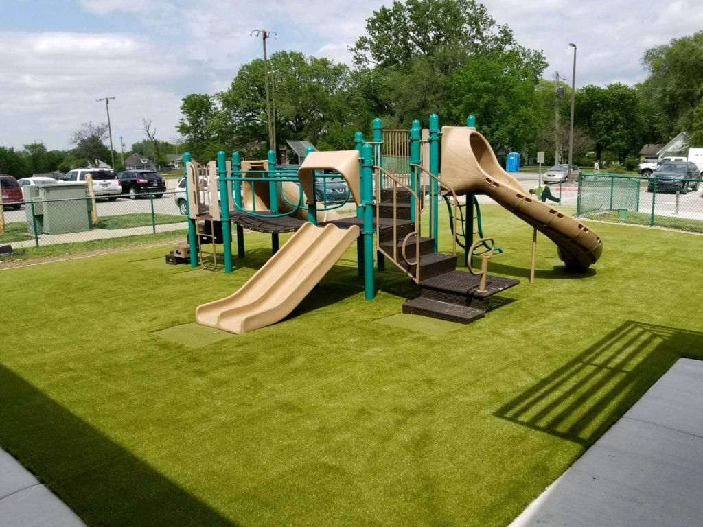 Artificial grass playground from SYNLawn