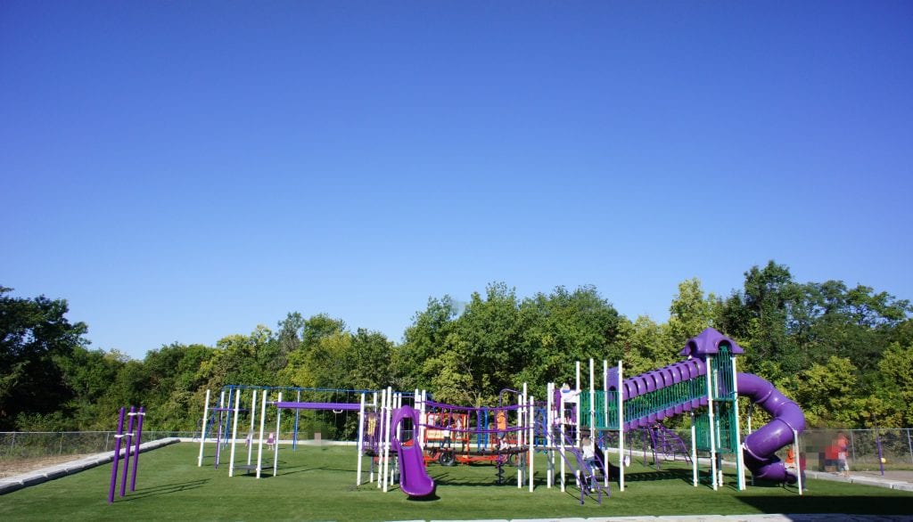 Artificial grass playground from SYNLawn