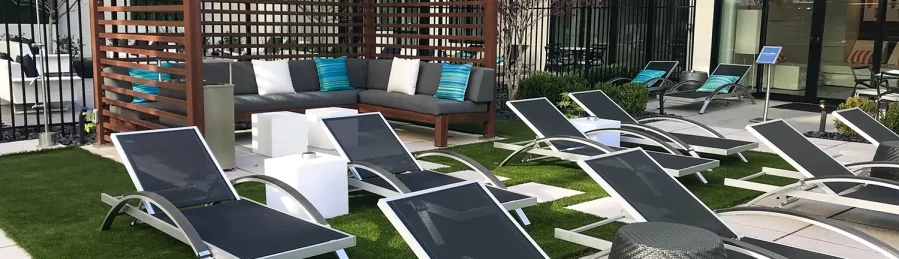 Commercial artificial grass installation from SYNLawn